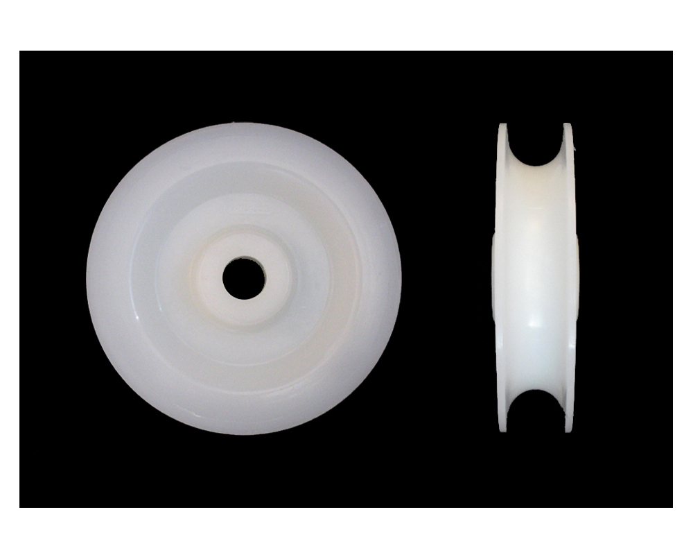 Seilrolle, Kunststoff, Drm. 150mm,GL20mm Rillenbreite 25 mm, aus Pevolon