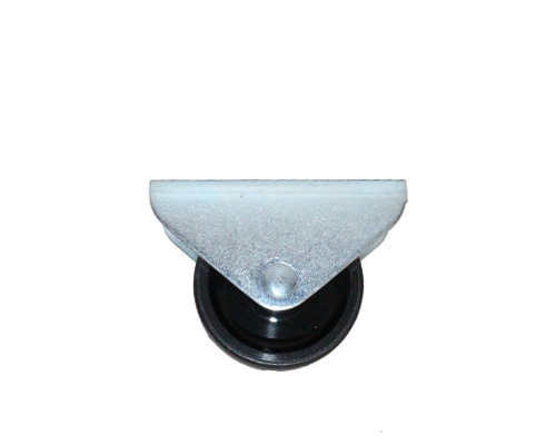 Kastenbockrolle mit Polyamidrad D25 mm, TK 35 kg, Platte 40x18,5 mm, EH=29mm,
